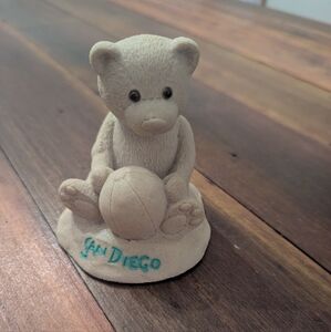 Vintage (1998) Mr. Sandman Bear San Diego Sand Sculpture Holding‎ Beach Ball